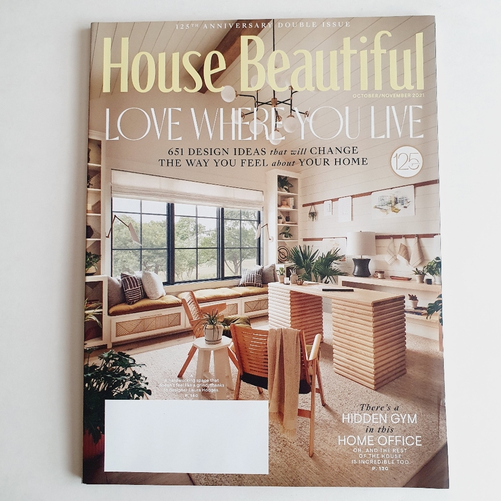 House Beautiful Magazine October, 2021 - Love Where You Live - 651 Design Ideas